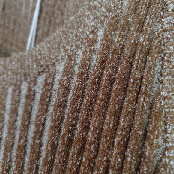 Revolve One Grey Day Dani Tank Dress Small Tan Ribbed Midi Timeless Modern - Picture 7 of 13